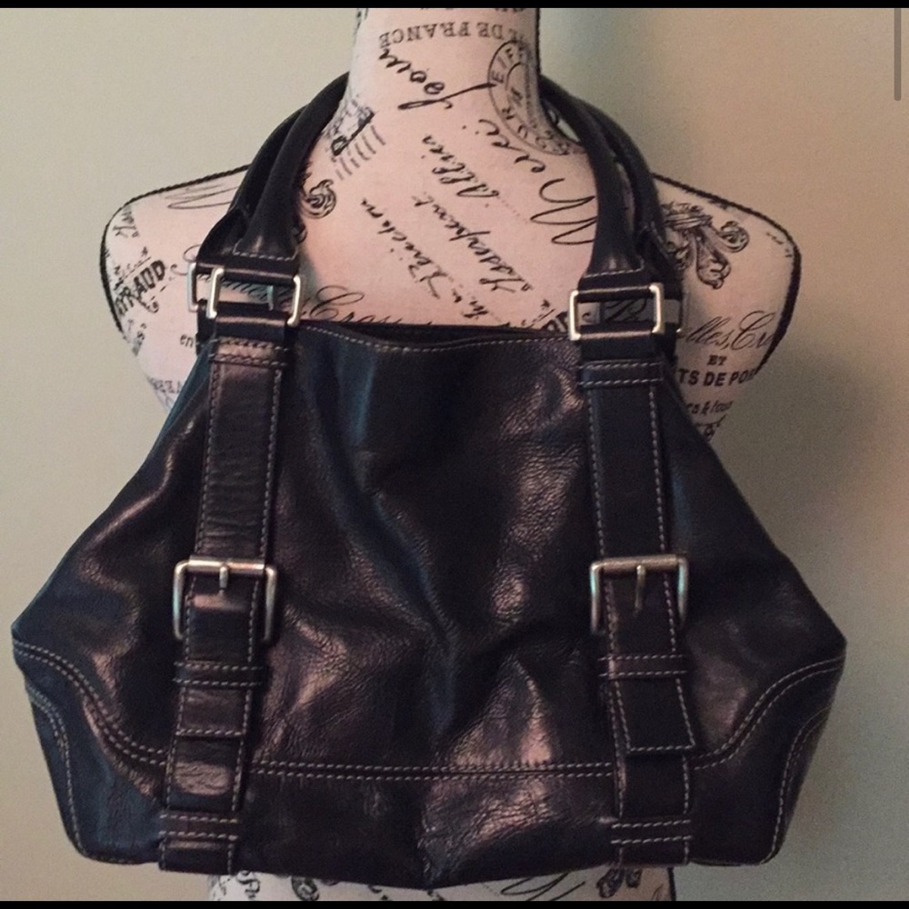 Michael by Michael Kors Black Leather Handbag